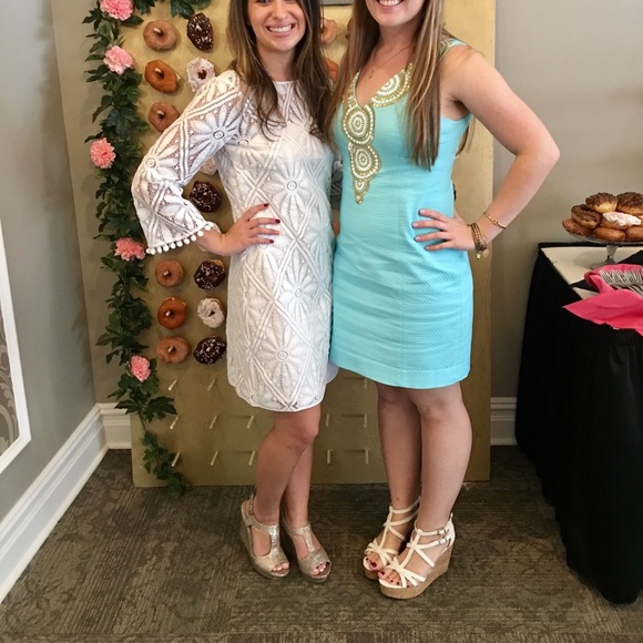 Blue Lilly Pulitzer Shift Cocktail Dress - Picture 3 of 8